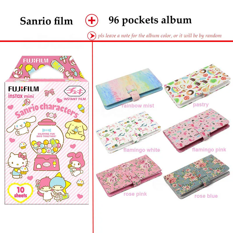 Fujifilm Instax Mini Film Sanrio 10 листов для 9 8 + 7s 70 90 25 мгновенная полировка камера смартфон