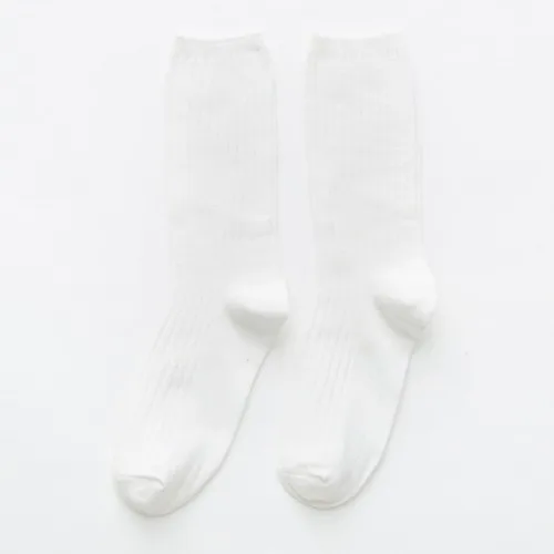 Яркие цвета Songkou, однотонные женские носки, модные женские яркие носки, 3 пар/лот = 6 штук - Цвет: WhiteB
