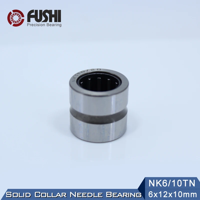 Подшипник NK6/10TN 6*12*10 мм (5 шт.) игольчатый роликовый подшипник с твердым воротником
