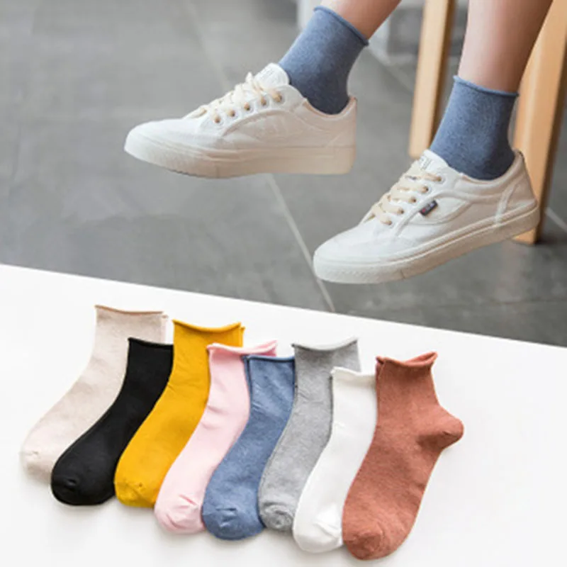 

Cotton Women Novelty Crew Socks Breathable Girls Casual Funny Sock Fashion Femme Candy Cute Socks Korean Style Drop Shipping
