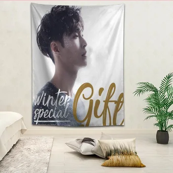 

KPOP Lay Tapestries Hanging cloth background wall covering bedroom renovation bed decoration tapestry custom logo