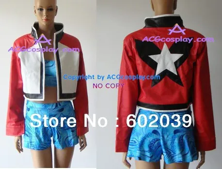 

Rock Howard's jacket cosplay costume in red version incl.gloves good quality faux leather made ACGcosplay