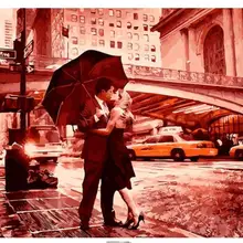 21101 под зонтиком-DIY Рисование по номерам