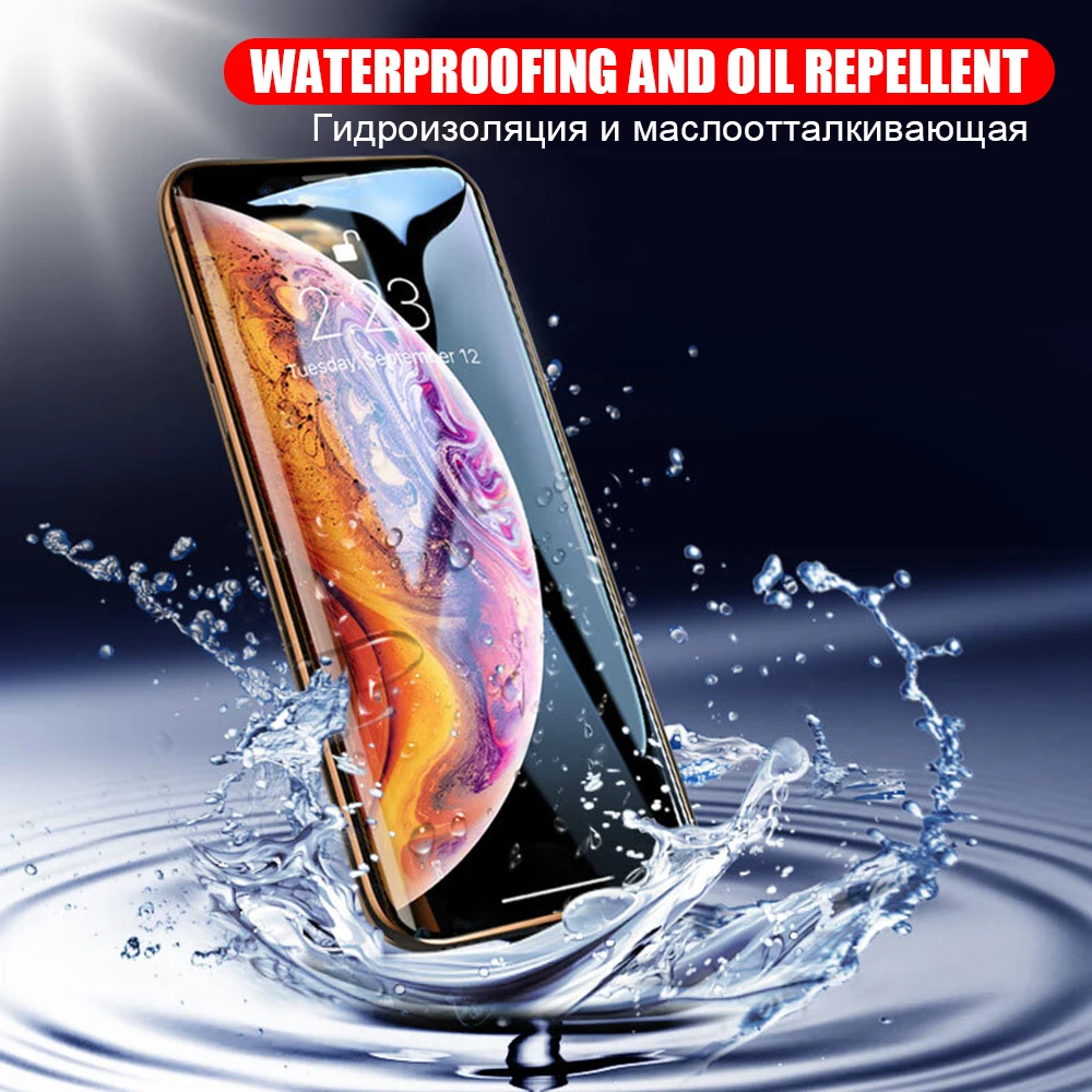  TOMKAS 5D Schutz Glas Auf die Für iPhone 7 6 Glas Gehärtetem Glas auf iPhone 6 s 8 Plus iPhone X XR