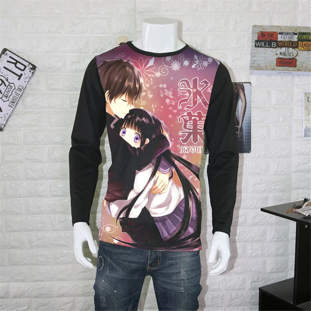 Футболка с длинным рукавом для косплея аниме Hyouka|Костюмы аниме| |