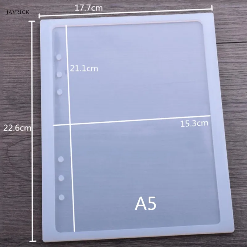Зеркальная поверхность клей падение формы силиконовая форма DIY рукоделие Тетрадь в форме A5 A6 A7 зеркало для изготовления ювелирных изделий, книга смола
