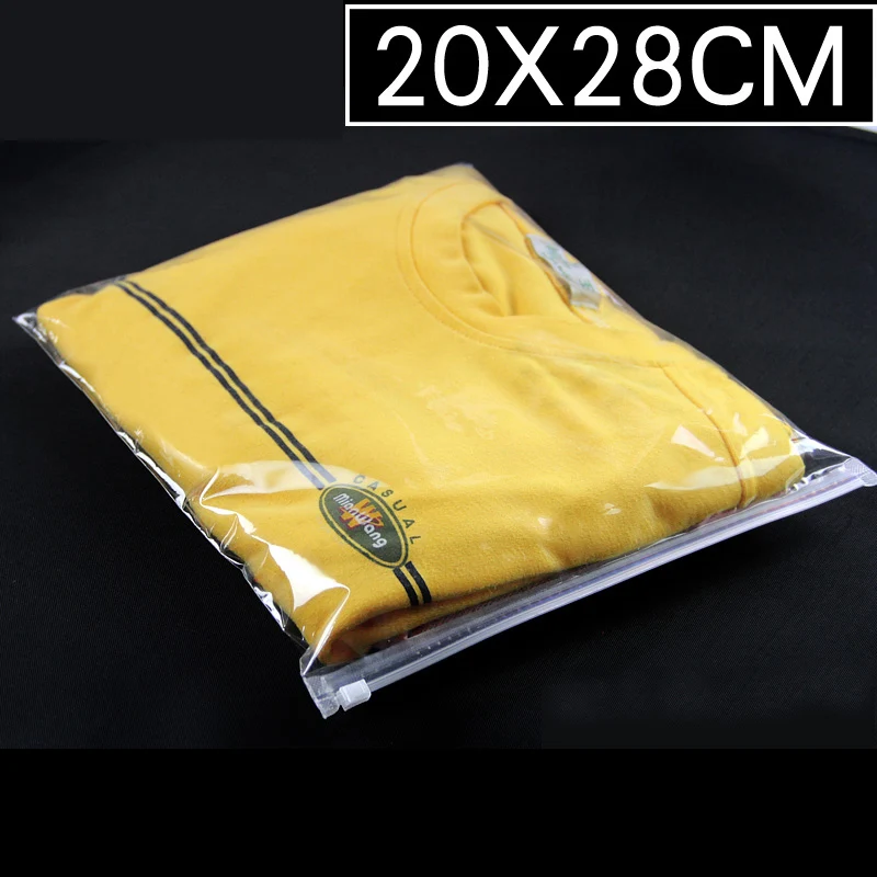 

Free Shipping 100pcs/lots 20cm*28cm*120mic High Quality Clear PE Bags Gift Packaging Zipper Plastic Bag Custom Logo Pouches