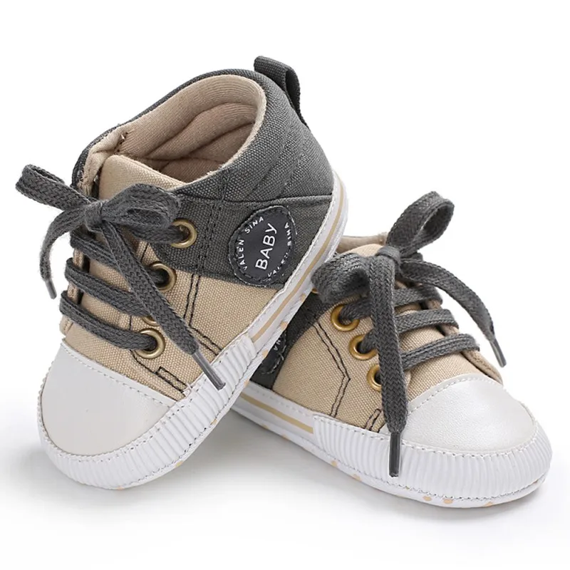Обувь для малышей Классический Холст обувь для мальчика Весна Хлопок бретели нижнего белья шить новорожденных мальчиков и девочек