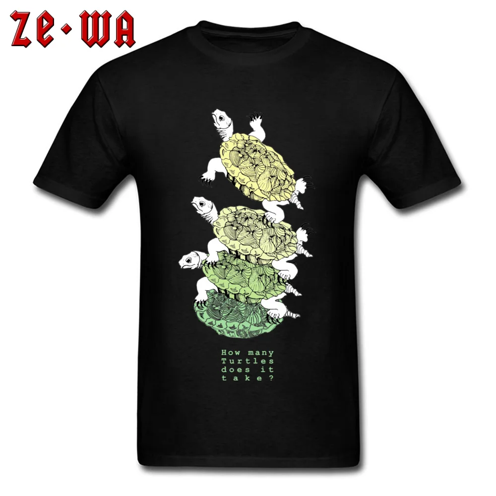  Boy T Shirts Casual Design T Shirt 100% Cotton Crew Neck Short Sleeve Family T Shirts Father Day Free Shipping How many turtles does it take black