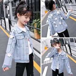 Children's clothing New Fashion Girls Jackets Floral Long Sleeve Denim Coats for Baby Kids Clothes Casual Outwear Modis Tops Children's clothing New Fashion Girls Jackets Floral Long Sleeve Denim Coats for Baby Kids Clothes Casual Outwear Modis Tops