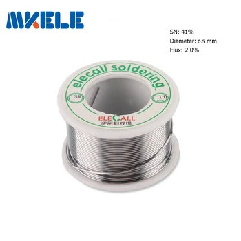 

Free shipping Solder Wire 41SN Pure Tin 0.5mm 75g Rosin Core Tin Lead Rosin Roll Flux Reel Lead Melt Core Soldering Tin