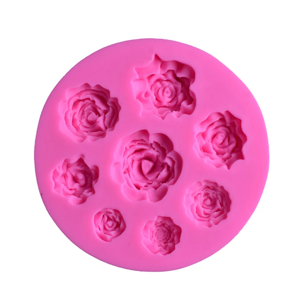 

GODWJ Silicone Mold Rose Fondant Flower Cake Mold DIY Chocolate Mold Cake Decorating Tools Silicon Cake Molds For Cakes