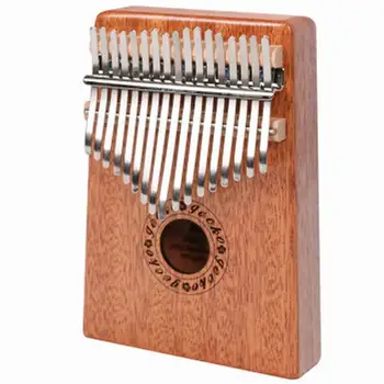 

17 Key Kalimba African solid Mahogany Thumb Finger Piano Sanza 17 keys Solid Wood Kalimba Mbira Thumb