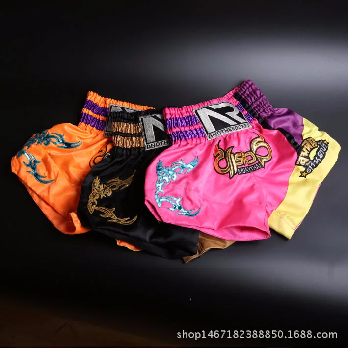 

2018 New Pattern Thai Boxing Free Combat Boxing Combat Fight With Training Major Match Children Shorts Anotherboxer