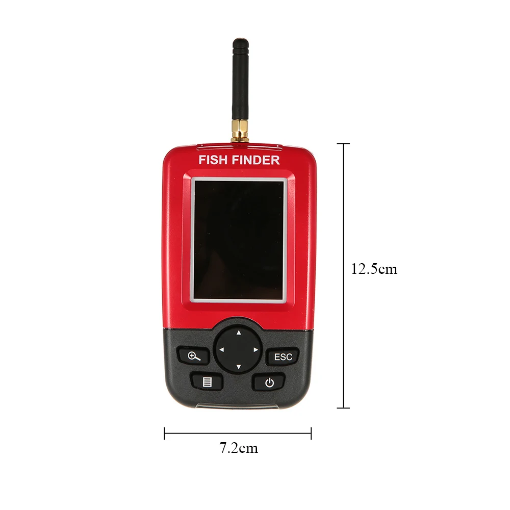 Беспроводной рыболокатор портативный светодиодный с подсветкой цветной ЖК-гидролокатор датчик Fishfinder рыболокатор