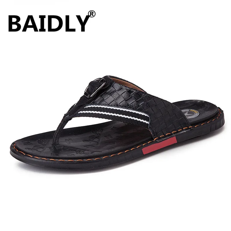 

New Arrival Summer Men Flip Flops High Quality Beach Sandals Non-slip Male Slippers Zapatos Hombre Casual Shoes Men