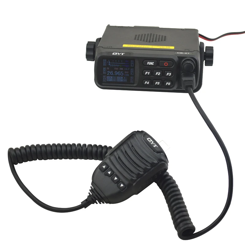 QYT CB-27 CB Mobile radio AM/FM 12/24 4Watts 26.965-27.405MHz CITIZEN BAND ALL European MULTI-NORMS CB Mobile transceiver
QYT CB-27 CB Mobile radio AM/FM 12/24 4Watts 26.965-27.405MHz CITIZEN BAND ALL European MULTI-NORMS CB Mobile transceiver
