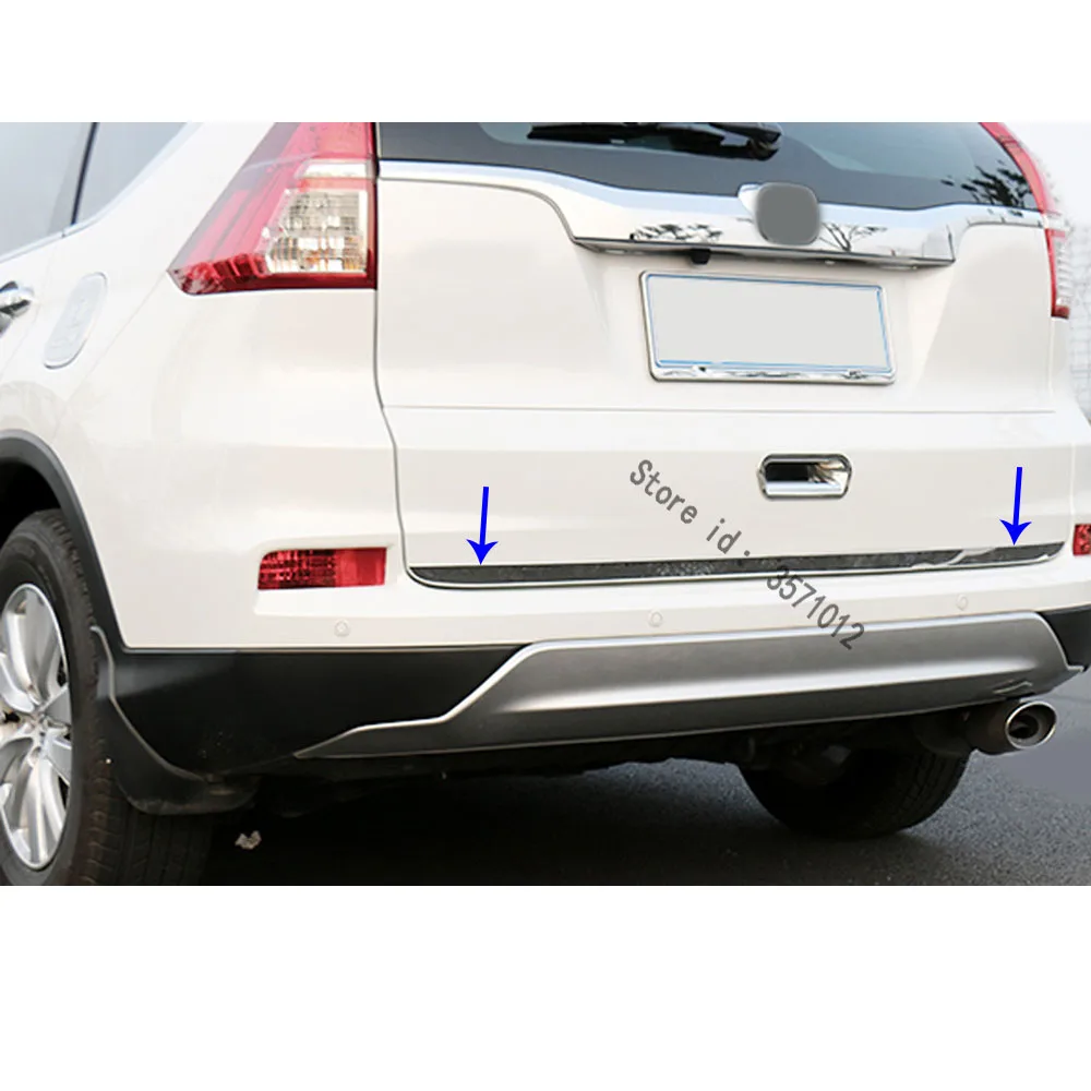 Стайлинг для Honda CRV крышка из нержавеющей стали задняя дверь рама накладка лампа