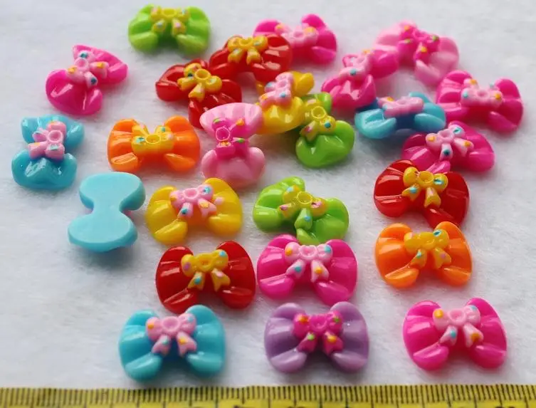250 шт. бант в горошек Kawaii DIY craft Deco Flatback аппликации Скрапбукинг для