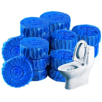 

2pcs Disposable Magic Automatic Flush WC Toilet Cleaner Helper Fragrant Ball Stain Remover Blue Tablet Tank Cleaning Deodorizes