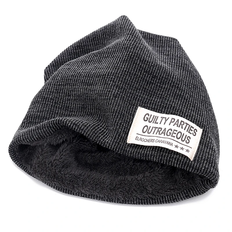 New Unisex Beanie Hat Letter Cloth Mark 