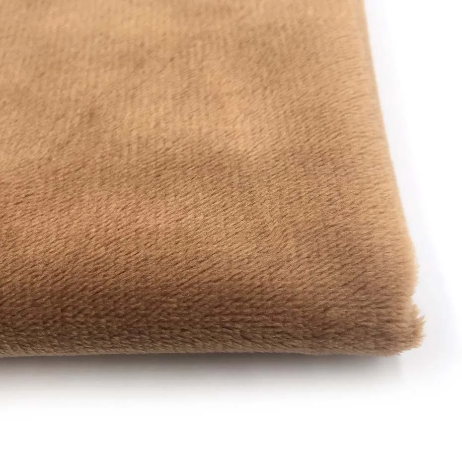 ZYFMPTEX Новое поступление Высококачественная супер мягкая ткань для кукол коричневого цвета плюшевая ткань пэчворк метр 150x50 см 1,5 мм длина ворса