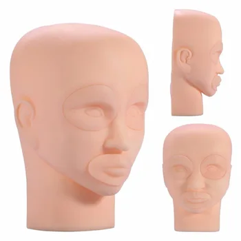 

CAMMITEVER Eyebrow Mannequins Training Mannequin Flat Head Practice Make Up