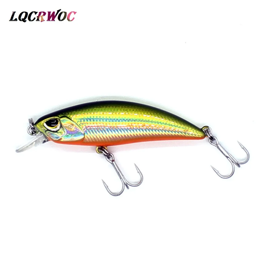 NEW 50mm 4g Minnow Stream Fishing lure Mini Trout baits small whopper vibrating light sinking micro fish crankbait japan winter