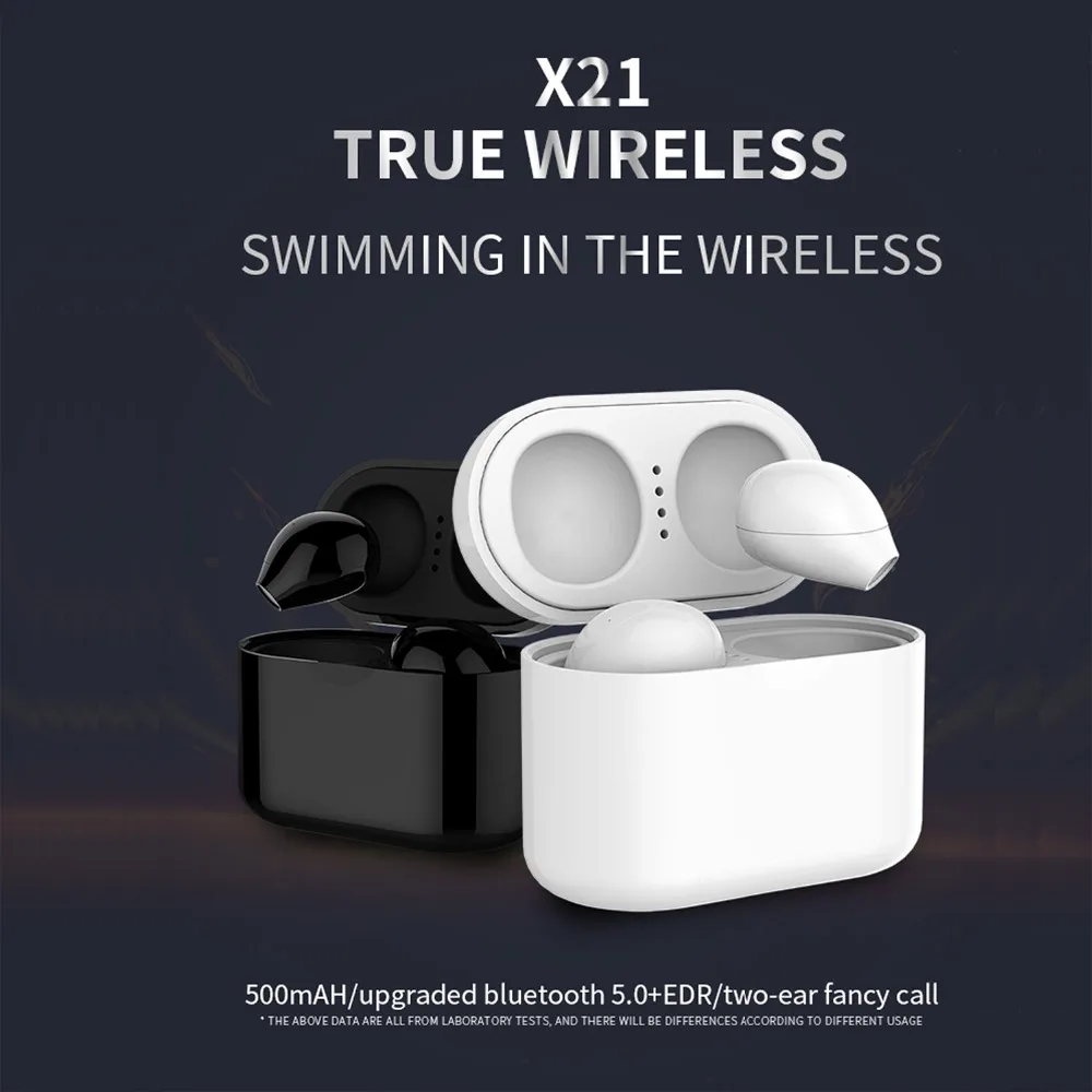 Наушники-вкладыши TWS True Wireless мини-гарнитура Twins стереонаушники Bluetooth беспроводные