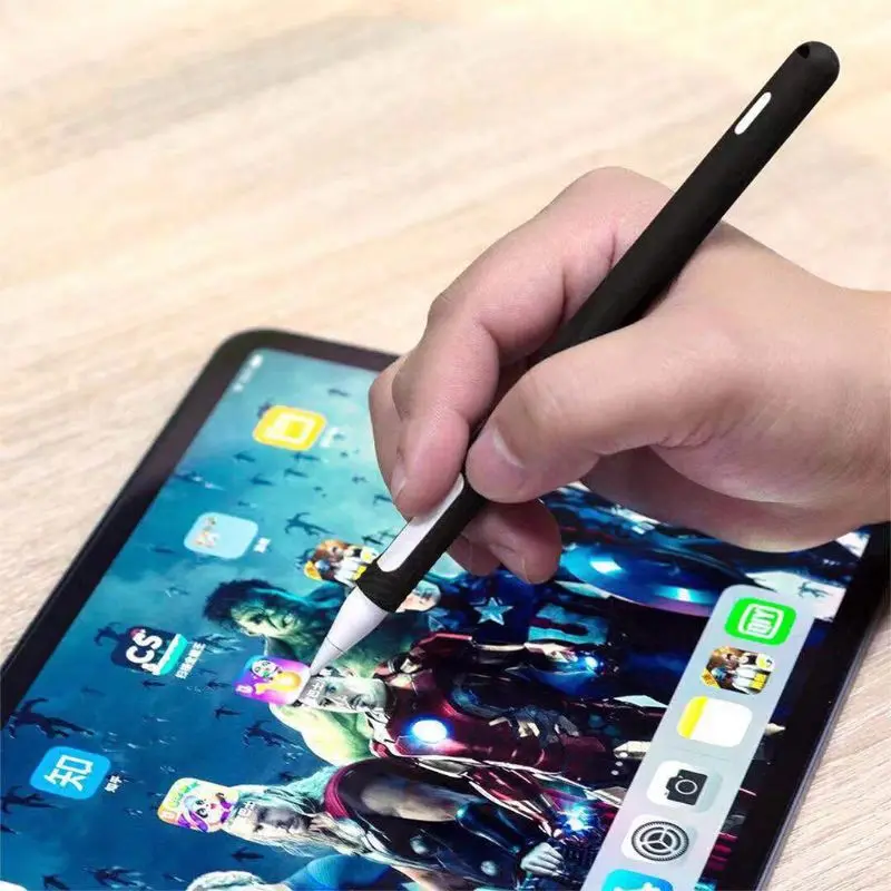 Мягкий силиконовый чехол для Apple Pencil 2-го поколения для iPad Pencil 2 колпачок Насадка На глушитель держатель планшет ручка-стилус чехол