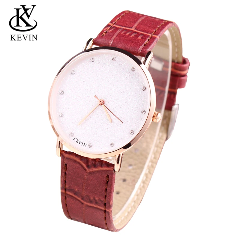 KEVIN KV 2 шт. модные кожаные часы пара мужские и женские студенческий подарок