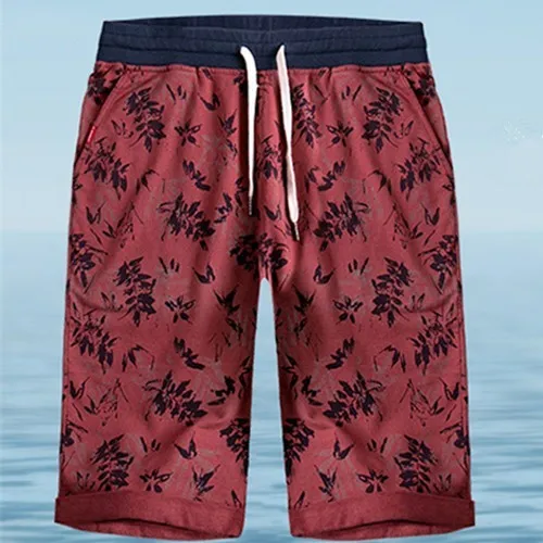 6 Плюс размер Европейский свободный крой, повседневный пляжный эластичный ремень до колен шорты хлопок короткие брюки 8xl