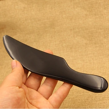 

Natural Black Buffalo Horn Gua Sha Board Guasha Therapy Scraper Scraping Blade Plate Back Massage Chinese Medicine Care Tool