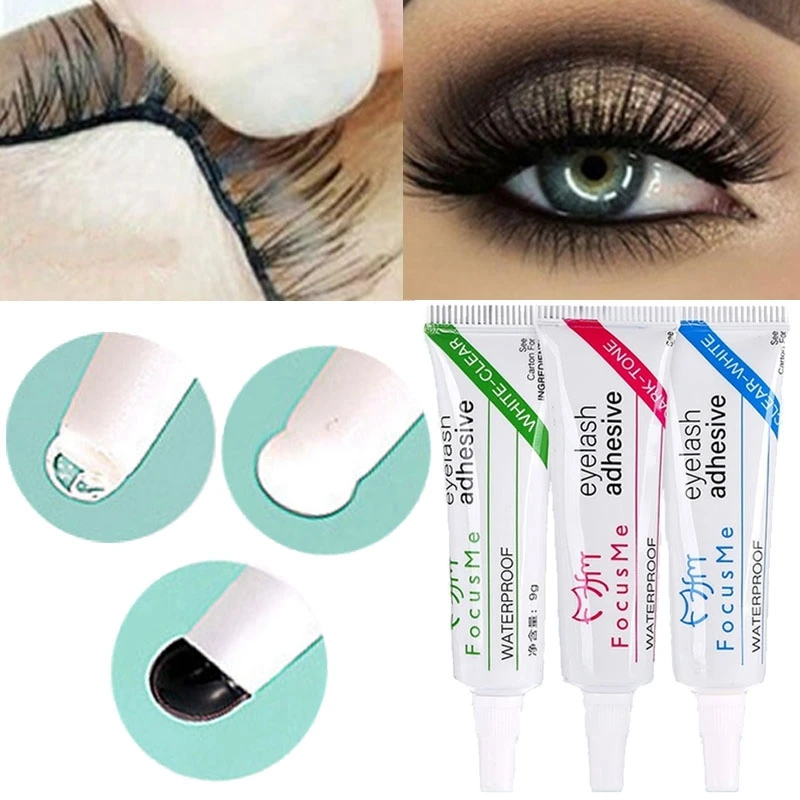 

False Eyelashes Natural Lasting Glue Fake Lash Professional Makeup Adhesive Black Clear White Eye Lashes Extension Tools