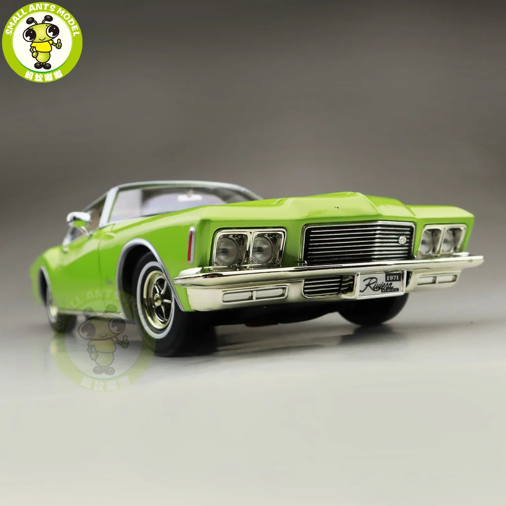 1/18 1971 Buick RIVIERA GS Road Подпись литая под давлением Модель автомобиля игрушки для мальчиков и девочек подарок