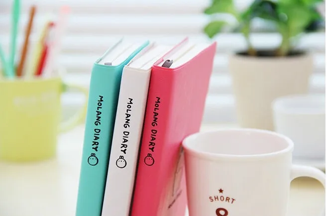 2015-2016 Cute Kawaii Notebook Cartoon Molang Rabbit Journal  Diary Planner Notepad for Kids Gift Korean Stationery14