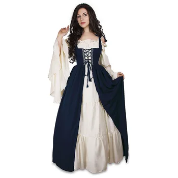 

Women Renaissance Victorian Medieval Gothic Long Dresses For Halloween Ball Gowns Costumes Gothic Evening Dresses Lolita Cosplay