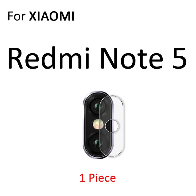 2 шт для задней панели Камера пленка для Xiaomi Redmi Note 7 5 6 8 Pro 6A 7A Стекло mi 9t se A3 защитное устройство для объектива Стекло на Red mi Note 7 8 Pro Стекло - Цвет: For Redmi note 5