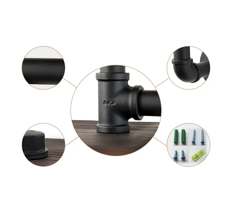 Collalily الشمال خزانة الخشب الحديثة تصميم عرض الجدار شنقا الجرف رداء هوك هوك الشماعات ل الممر القضبان ديكور