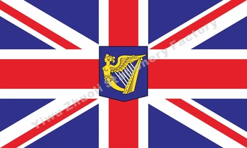 

British Lord Lieutenant Ireland Flag 150X90cm (3x5FT) 120g 100D Polyester Double Stitched High Quality Banner Free Shipping