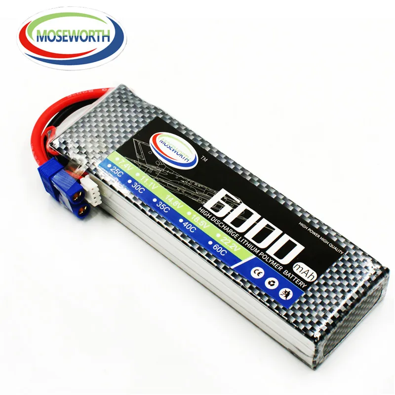 Новые батареи 11,1 V 3S 6000mAh 25C RC LiPo батарея 3S для радиоуправляемый самолет, Квадрокоптер, автомобиль вертолет RC игрушки батареи LiPo 11,1 V XT60/T