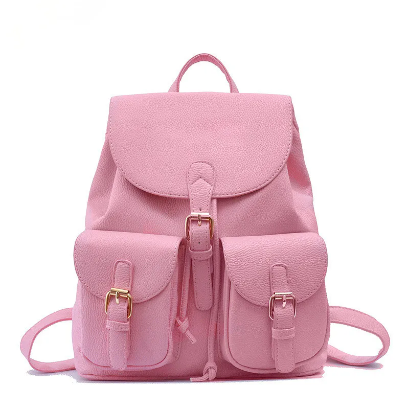 2016 High Quality Women Backpacks Brand Designer Leather Bagpack Preppy ...