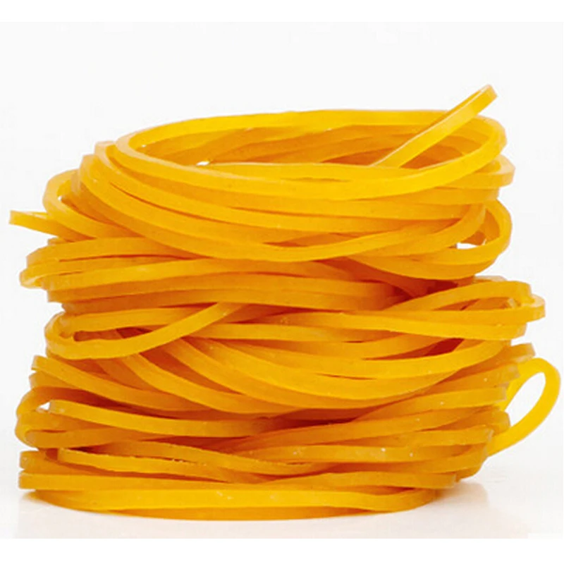 100pcs/pack Rubber Bands for School Office Household Package Anti-Aging Rubber Ring Strong Elastic Yellow Color 100pcs/pack Rubber Bands for School Office Household Package Anti-Aging Rubber Ring Strong Elastic Yellow Color