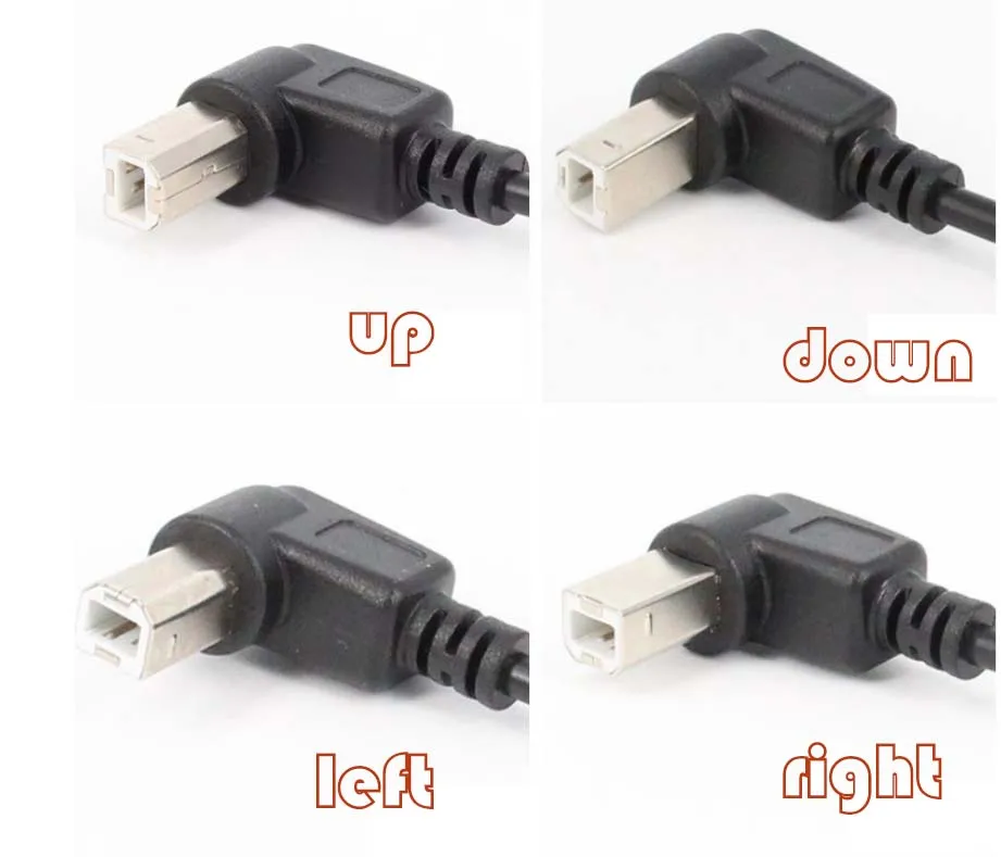 new-90-degree-angle-3ft-USB-2-0-A-to-usb2-0-B-CABLE-for-printer