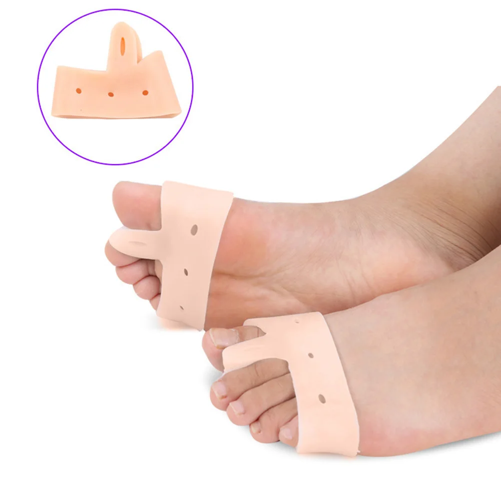 

1 Pair Silicone Toe Hallux Valgus Separators Straighteners Bunion Pain Relief
