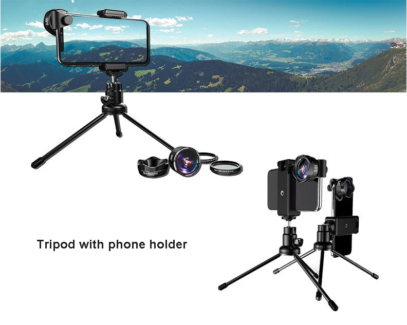 5in1 4 K HD الهاتف كاميرا SLR عدسة مجموعات: صور فلتر CPL و ستار 8 و ترايبود + رهيبة فيش و العدسات واسعة الزاوية و ماكرو للهواتف الذكية 5in1 4 K HD الهاتف كاميرا SLR عدسة مجموعات: صور فلتر CPL و ستار 8 و ترايبود + رهيبة فيش و العدسات واسعة الزاوية و ماكرو للهواتف الذكية