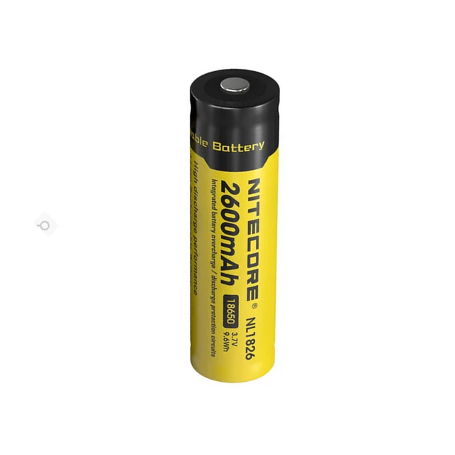 Batterie Nitecore RECHARGEABLE 18650 NL1826 2600mAh 3.7V protégée Li-ion