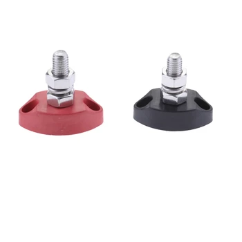 

2x 6mm Junction Block Power Post Insulated Terminal Stud For Boat Marine Yahcts