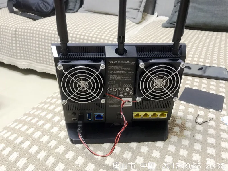 KOOLASON для ASUS RT-AC68U EX6200 AC15 компьютер беспроводной маршрутизатор Вентилятор охлаждения DC5V 70*70*15 мм USB вентиляторы кулер радиатор