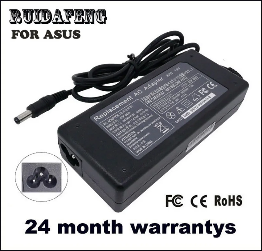 Новый источник питания для ноутбука ASUS зарядное устройство AC адаптер 19V 4.74A X53E X53S